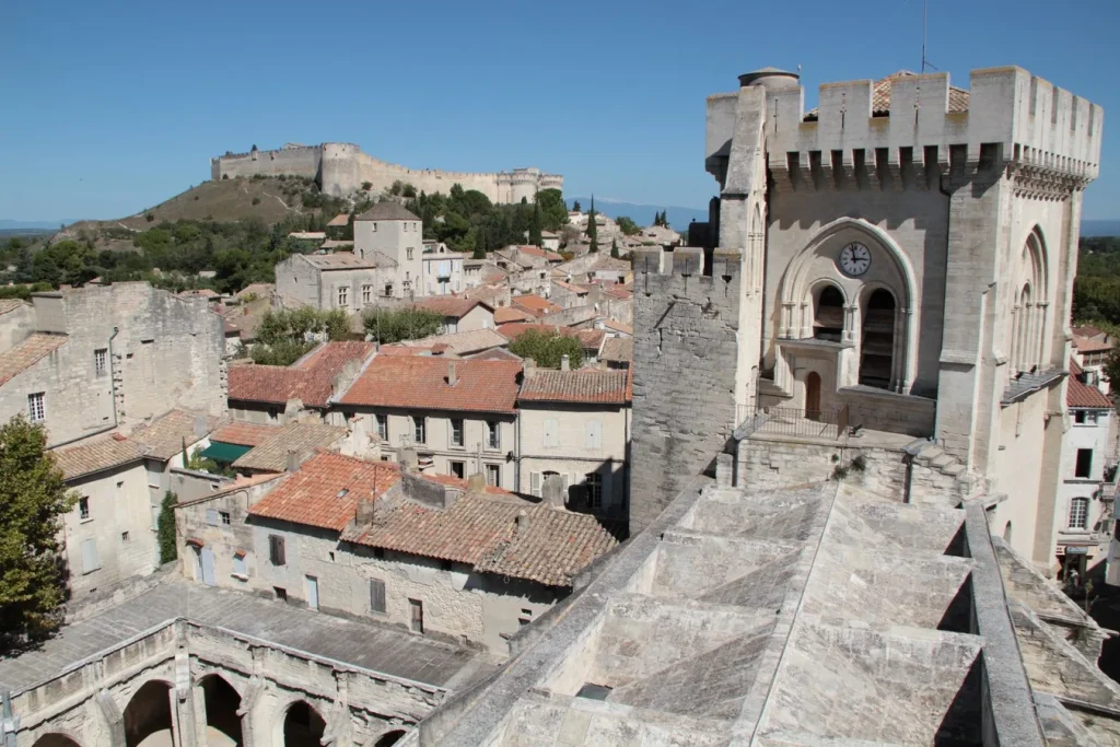 vue collegiale notre dame villeneuve lez avignon