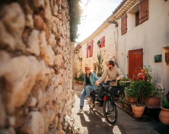 balade vélo avignon automne